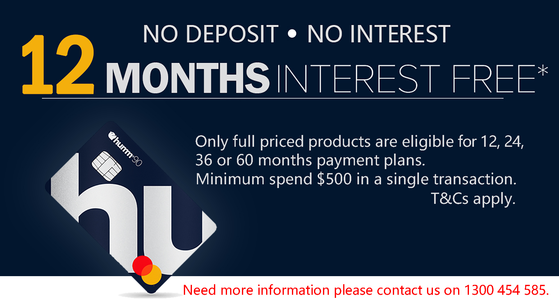 12 months interest free with humm90