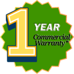 1 Year Commercial Warranty
