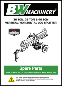 Bwm Log Splitter Ls30h Ls35 Ls40h Spare Parts List 2