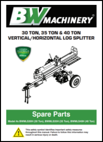 Bwm Log Splitter Ls30h Ls35 Ls40h Spare Parts List