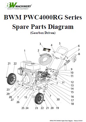 Bwm Pwc4000rg Parts List Thumbnail